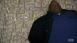 guy sleeping on pile of money Meme Template