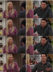 Friends Joey teached french Meme Template