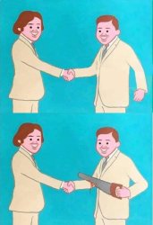 Handshake jigsaw Meme Template