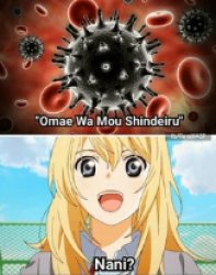 Corona Virus Omae Wa Mou shindeiru Meme Template