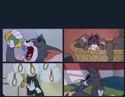 Suicidal tom Meme Template