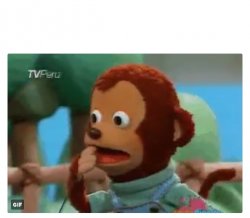 Shocked monkey puppet Meme Template