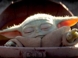 Baby Yoda Force Heal Meme Template