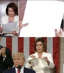 Nancy ripping up speech Meme Template
