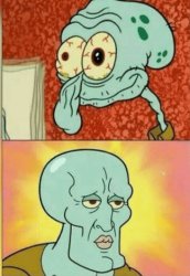 Revived Squidward Meme Template