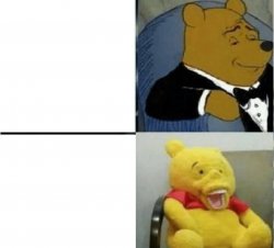 Winnie the pooh rich to poor Meme Template