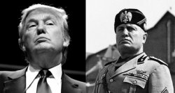 Trump Mussolini Meme Template