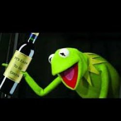 Kermit drinking Meme Template