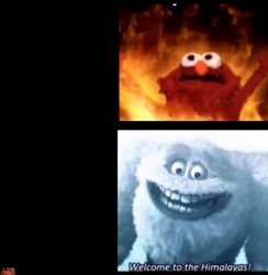 Hot and cold Meme Template