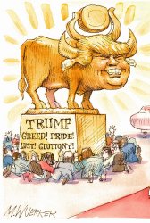 Trump Golden Calf false god Meme Template