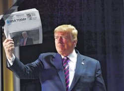 Trump Newspaper Meme Template