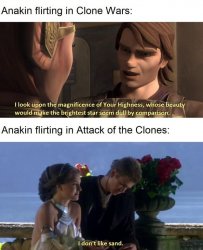 Anakin Flirting Meme Template