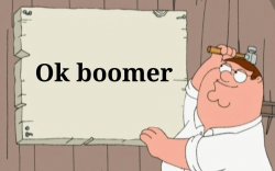 Peter griffin ok boomer sign Meme Template