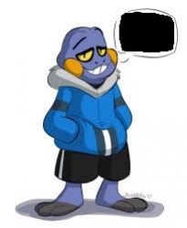 Croagunk Sans says Meme Template