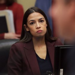 Contemplative AOC Meme Template