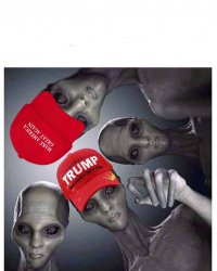 Trump aliens Meme Template