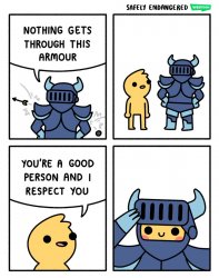 Nothing gets through this armour original Meme Template