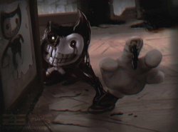 Bendy reaching out Meme Template