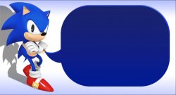 Classic Sonic Says Meme Template
