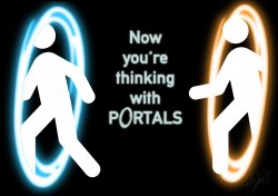 Now You're Thinking With Portals Meme Template