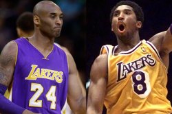 Kobe Bryant and Daughter Years Jersey Numbers Meme Template