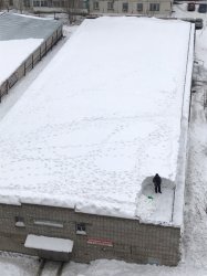 Snow roof Meme Template