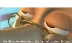 We all makes mistakes in the heat of passion Meme Template