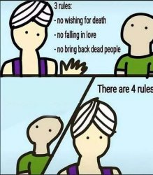 There are 4 rules Meme Template