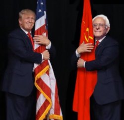 Trump Loves USA Flag Meme Template