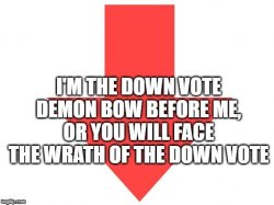 downvote demon Meme Template