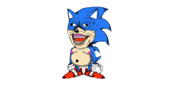 Sanic after 40 years Meme Template