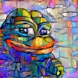 Psychedelic Pepe Meme Template