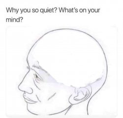 What's on your mind? Meme Template