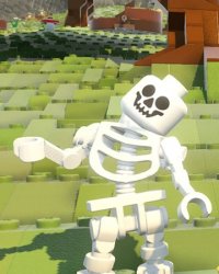confused lego skeleton Meme Template