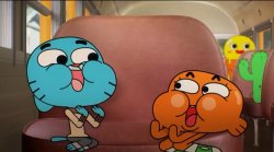 Excited Gumball And Darwin Meme Template