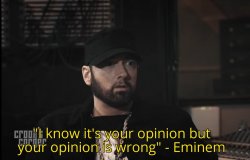 Eminem opinion Meme Template