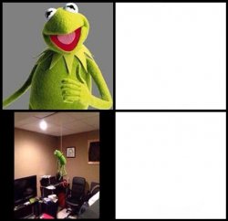 Suicidal Kermit Meme Template