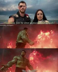 Hulk smash ragnarok Meme Template