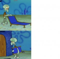 Squidward Meme Template