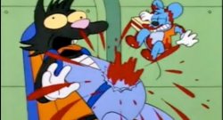 Itchy & Scratchy Chest Burst Meme Template