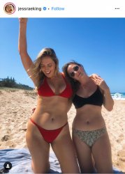 Jess Rae King bikini w/ friend Meme Template
