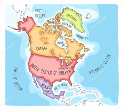 United States cartoon map Meme Template