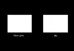 Me vs Other Girls Meme Template