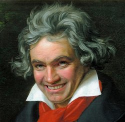Smiling Beethoven Meme Template
