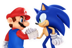 Mario and Sonic Meme Template