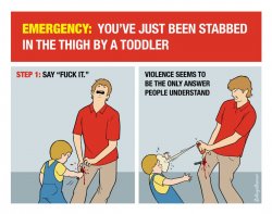 Stabbed by Toddler Meme Template
