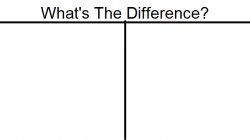 What's The Difference Meme Template