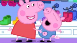 Peppa ang george be popping Meme Template