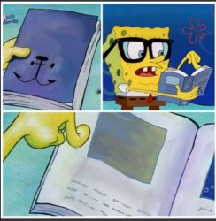 Spongebob book Meme Template