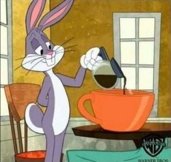 Bugs Bunny Coffe Meme Template